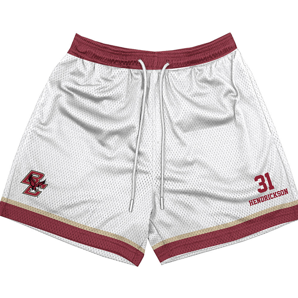 Boston College - NCAA Baseball : Carter Hendrickson - White Shorts-0