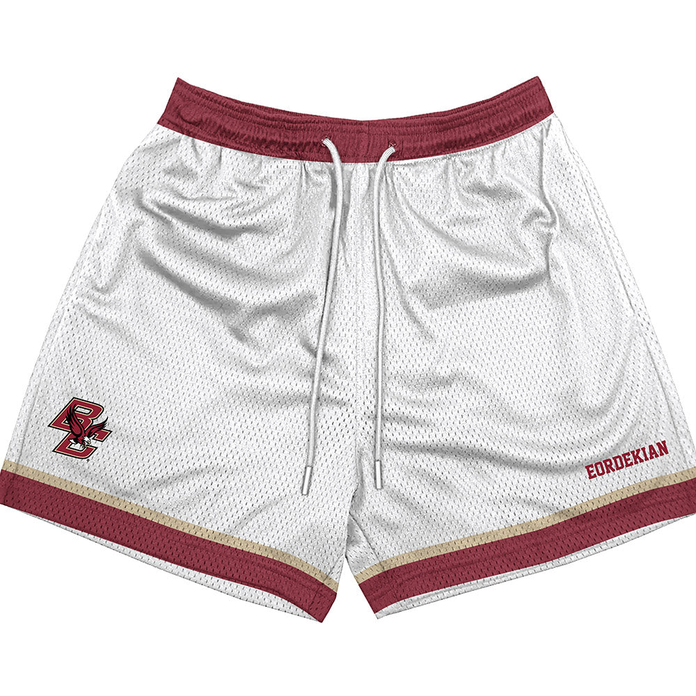 Boston College - NCAA Women's Tennis : Natalie Eordekian - White Shorts-0