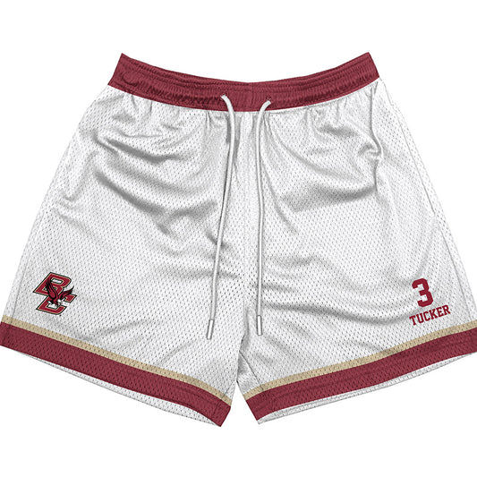 Boston College - NCAA Football : Max Tucker - White Shorts-0