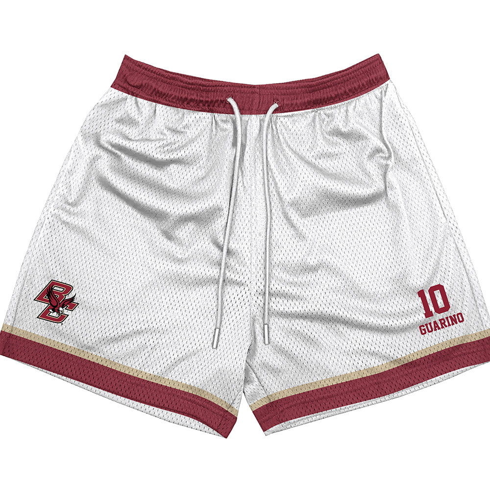 Boston College - NCAA Men's Soccer : Eligio Guarino - White Shorts