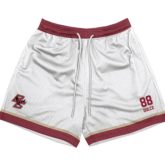 Boston College - NCAA Women's Lacrosse : Shea Dolce - White Shorts-0