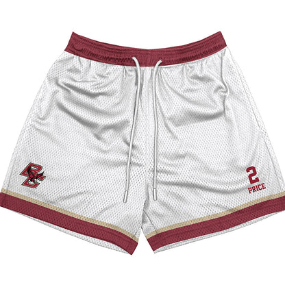 Boston College - NCAA Football : Kp Price - White Shorts-0