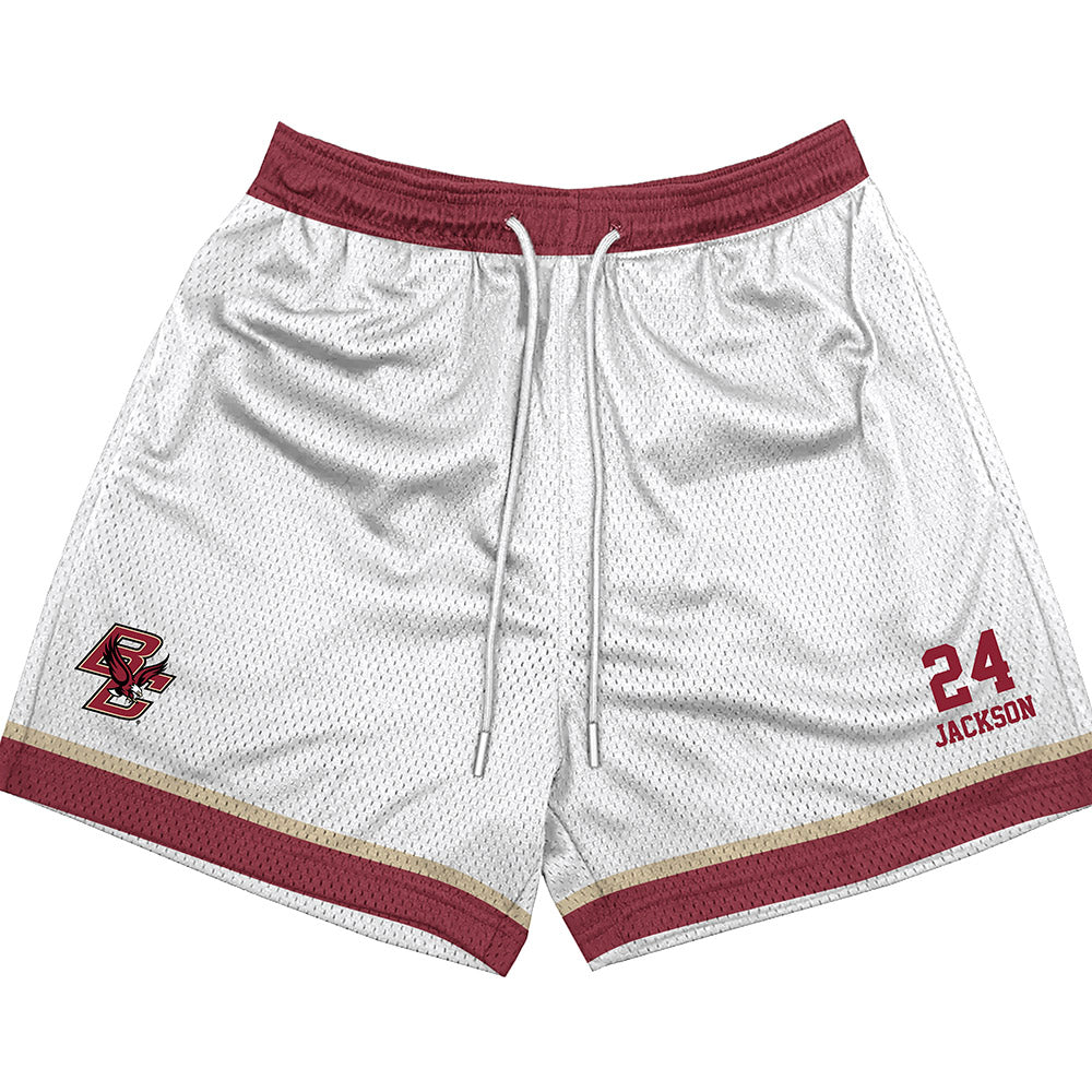 Boston College - NCAA Football : Amari Jackson - White Shorts-0