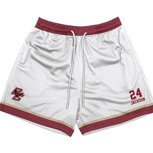 Boston College - NCAA Football : Amari Jackson - White Shorts-0