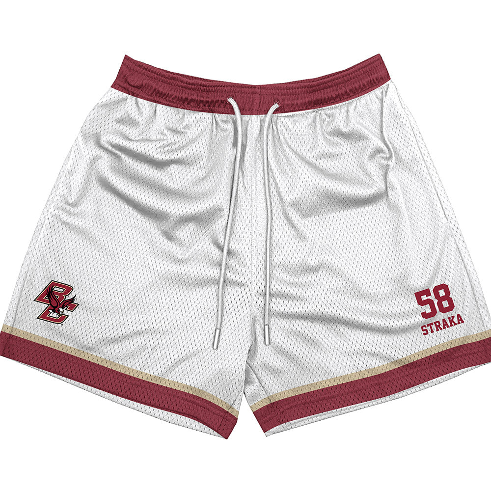 Boston College - NCAA Football : Will Straka - White Shorts-0