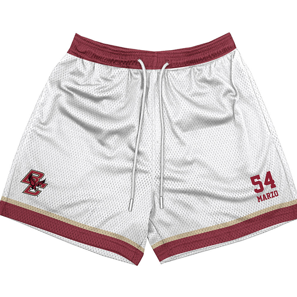 Boston College - NCAA Baseball : Ethan Marzo - White Shorts-0