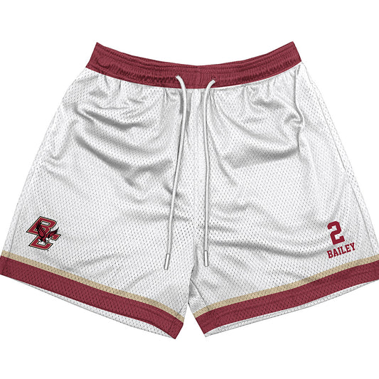Boston College - NCAA Men's Basketball : Jack Bailey - White Shorts-0