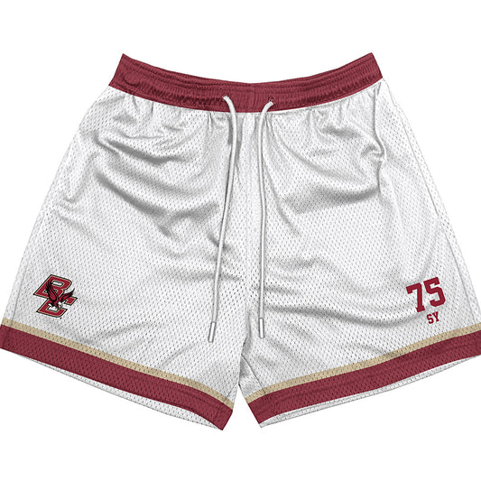 Boston College - NCAA Football : Pape Abdoulaye Sy - White Shorts