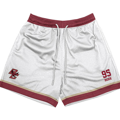 Boston College - NCAA Skiing : Otto Mork - White Shorts-0