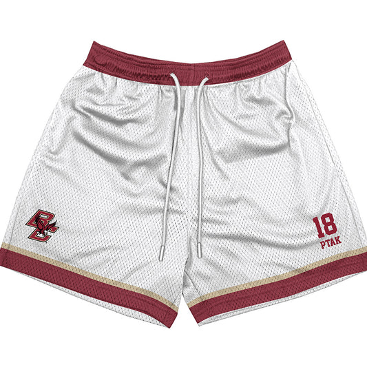 Boston College - NCAA Softball : Abby Ptak - White Shorts-0