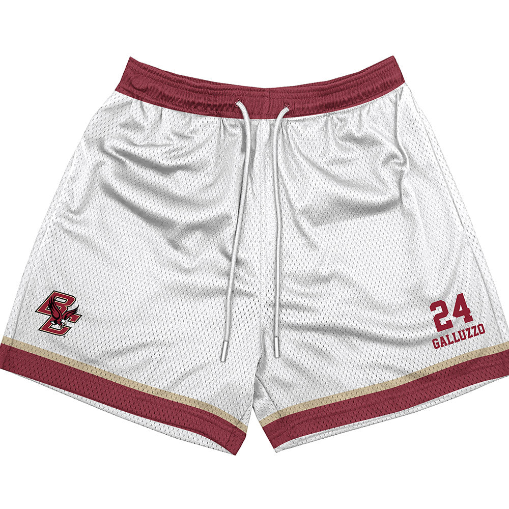 Boston College - NCAA Men's Soccer : Devon Galluzzo - White Shorts-0