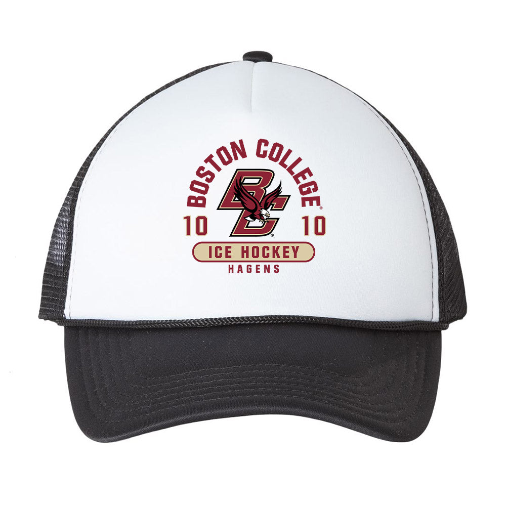 Boston College - NCAA Men's Ice Hockey : James Hagens - Trucker Hat-0