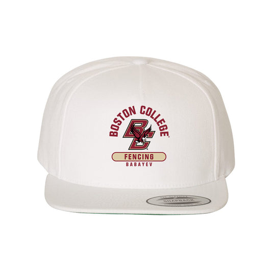 Boston College - NCAA Men's Fencing : Gabriel Babayev - Snapback Hat-0