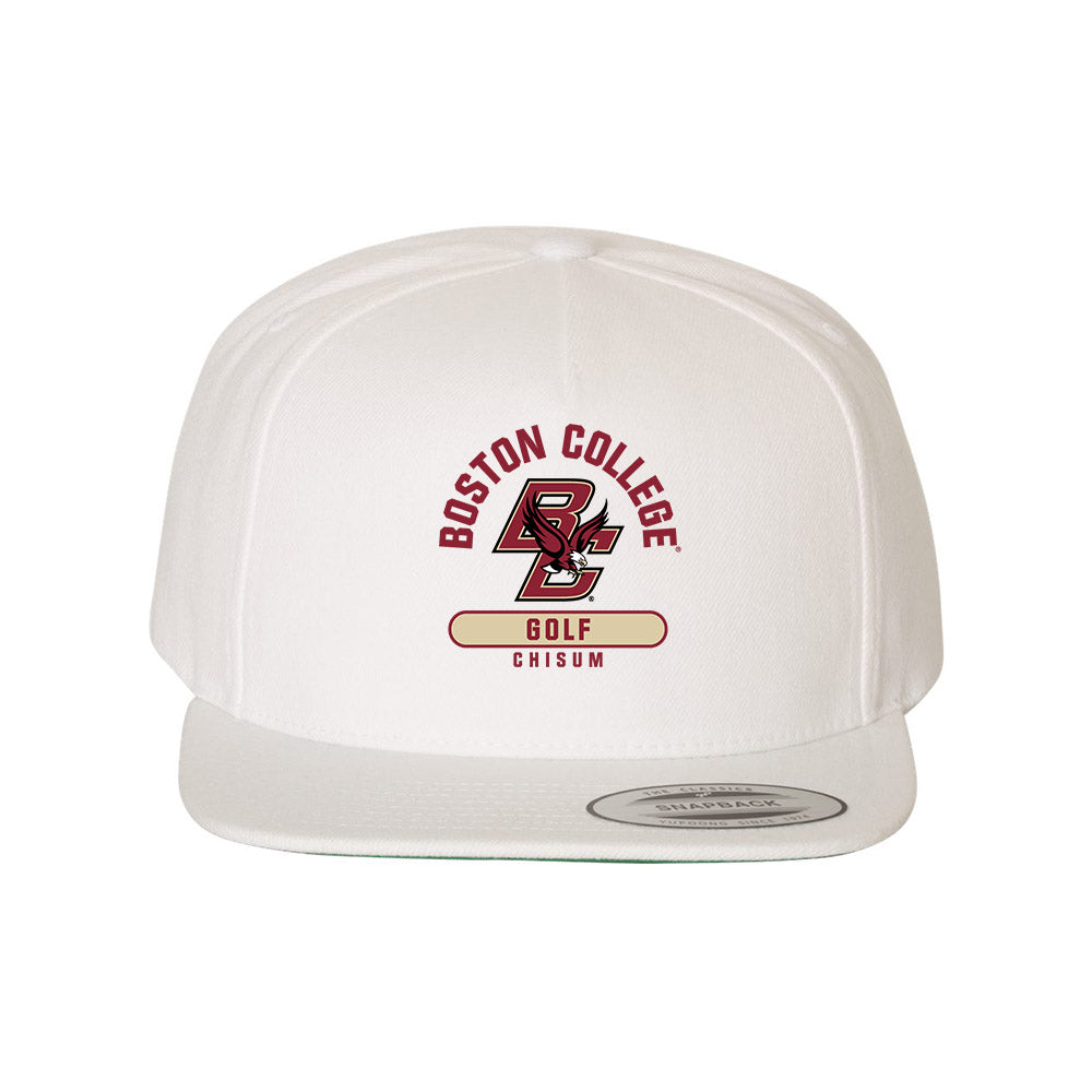 Boston College - NCAA Men's Golf : Connor Chisum - Snapback Hat-0