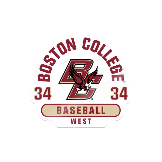 Boston College - NCAA Baseball : John West - Sticker