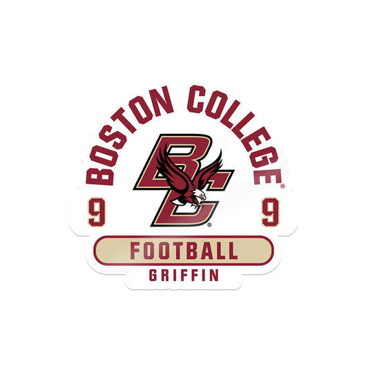 Boston College - NCAA Football : Josiah Griffin - Sticker