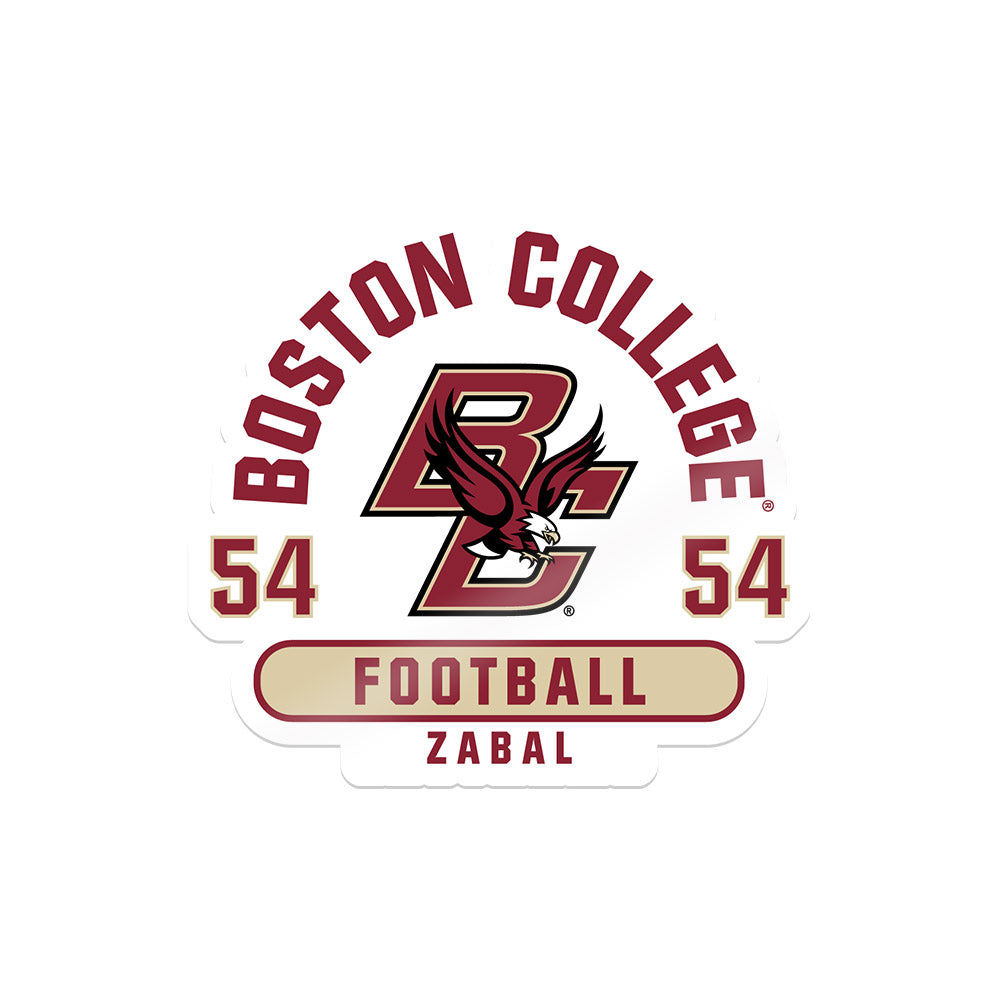 Boston College - NCAA Football : Juan Zabal - Sticker