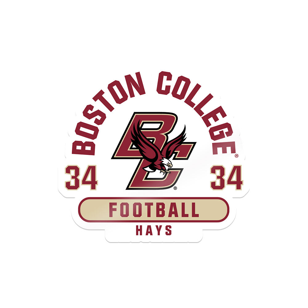 Boston College - NCAA Football : Tim Hays - Sticker