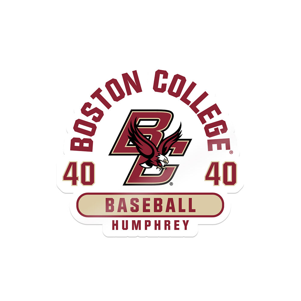 Boston College - NCAA Baseball : Tony Humphrey - Sticker