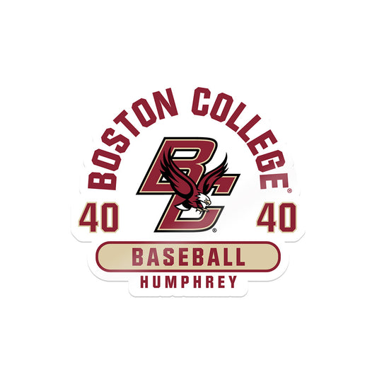 Boston College - NCAA Baseball : Tony Humphrey - Sticker