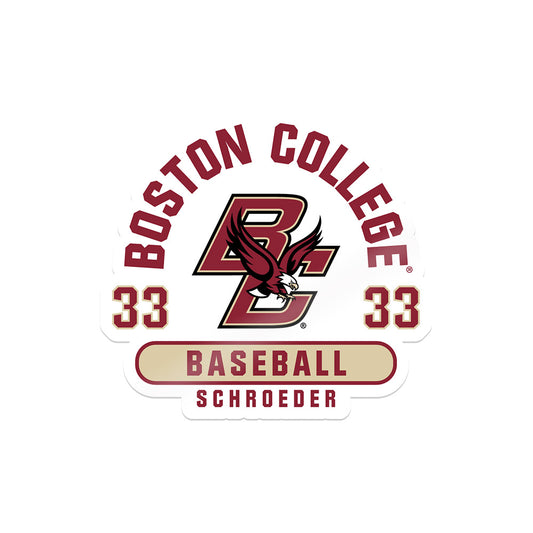 Boston College - NCAA Baseball : Eric Schroeder - Sticker