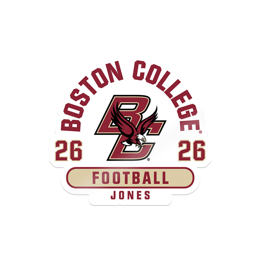 Boston College - NCAA Football : Datrell Jones - Sticker