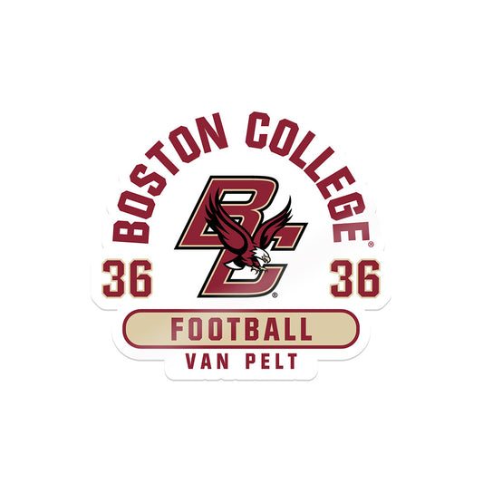 Boston College - NCAA Football : Billy Van Pelt - Sticker