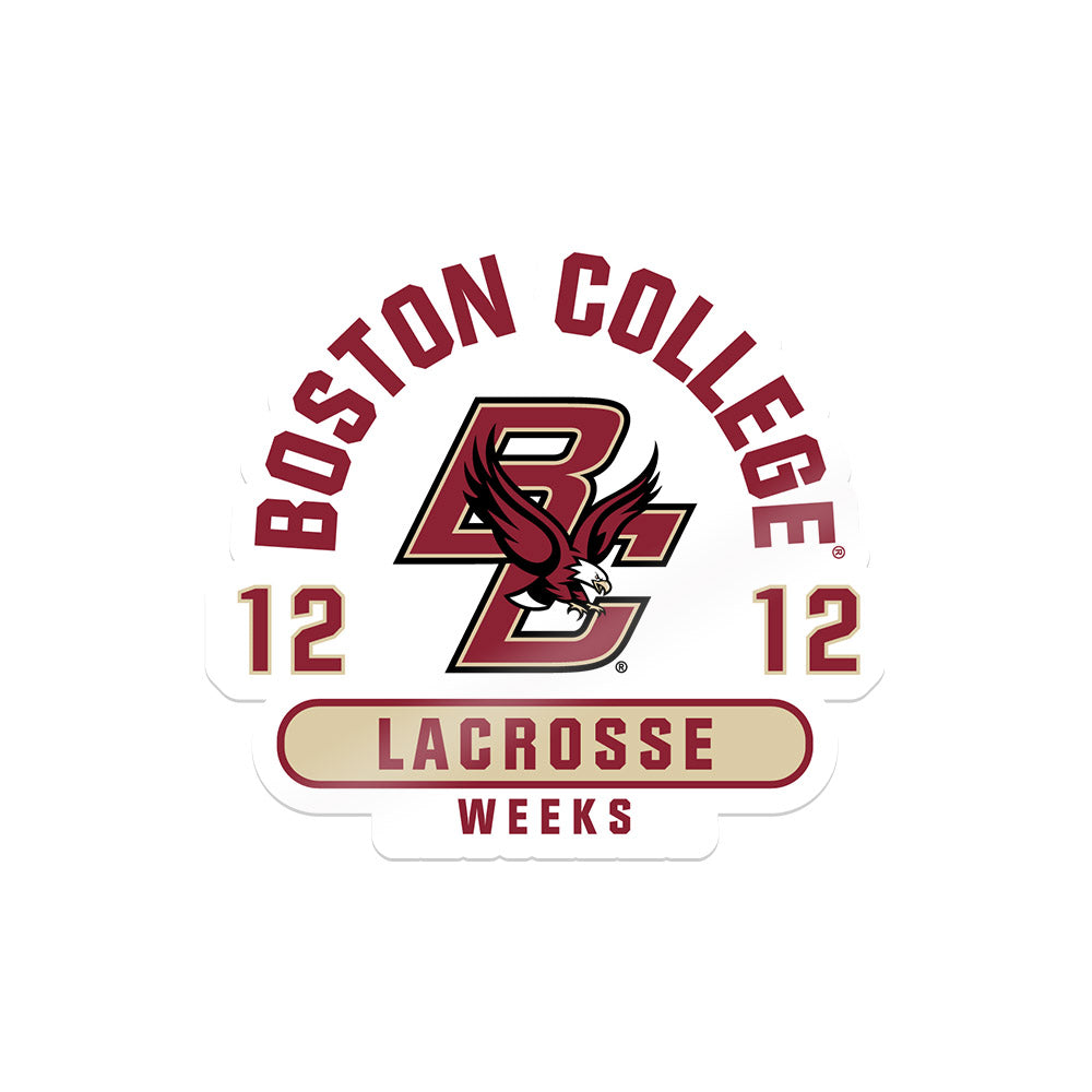 Boston College - NCAA Women's Lacrosse : Cassidy Weeks - Sticker