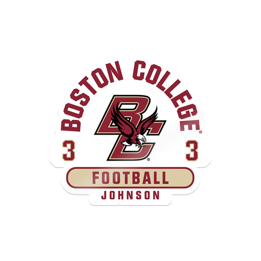 Boston College - NCAA Football : Nate Johnson - Sticker