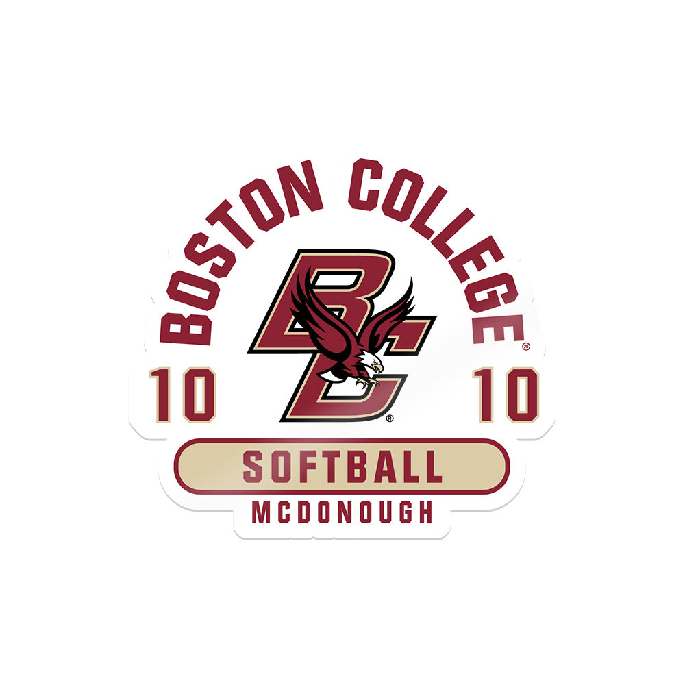 Boston College - NCAA Softball : Darien McDonough - Sticker