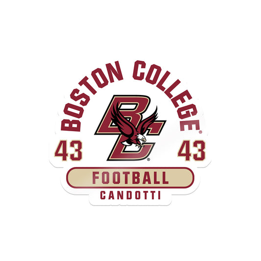 Boston College - NCAA Football : Sam Candotti - Sticker