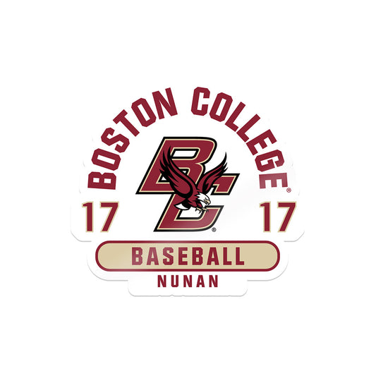 Boston College - NCAA Baseball : Matthew Nunan - Sticker