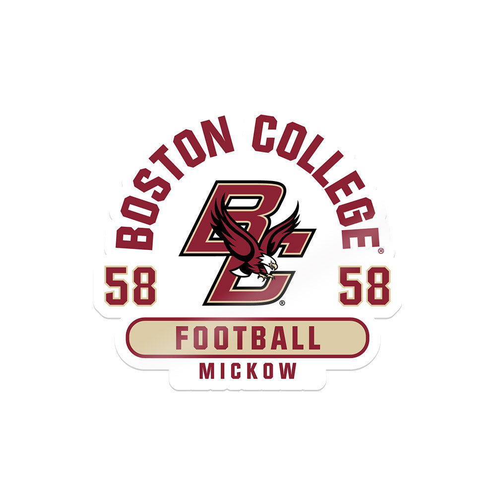 Boston College - NCAA Football : Ryan Mickow - Sticker