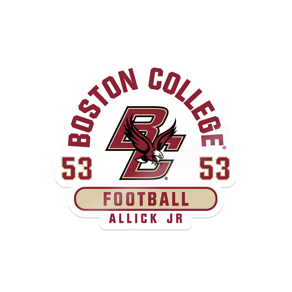 Boston College - NCAA Football : Dwayne Allick Jr - Sticker