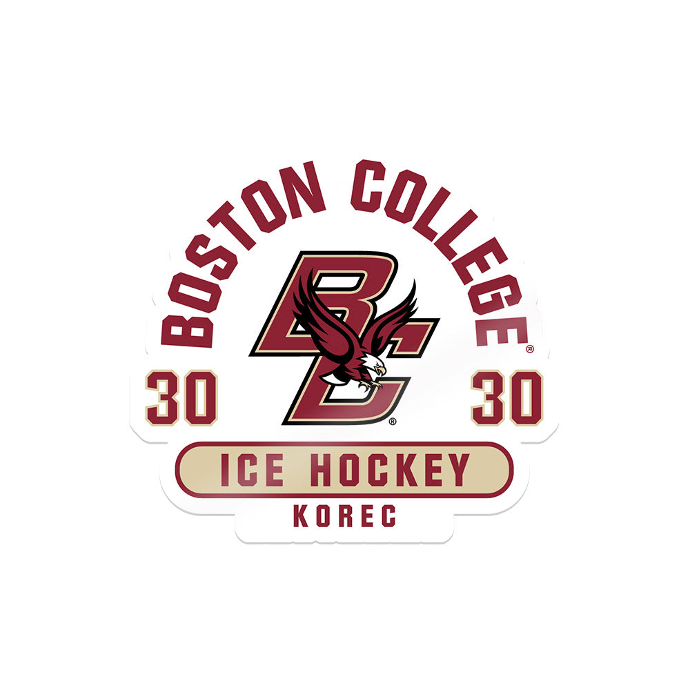 Boston College - NCAA Men's Ice Hockey : J�n Korec - Sticker