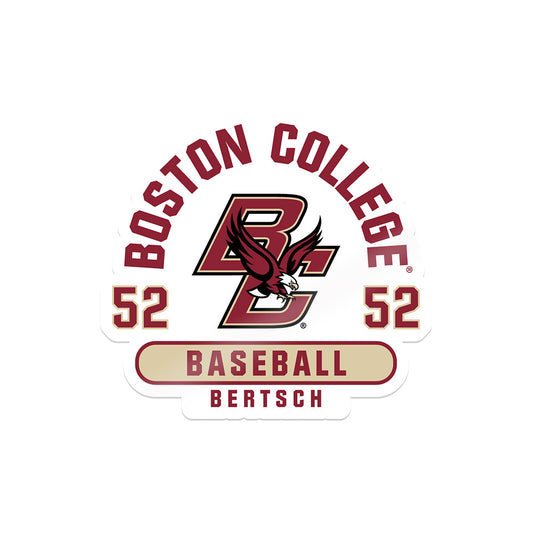 Boston College - NCAA Baseball : Connor Bertsch - Sticker