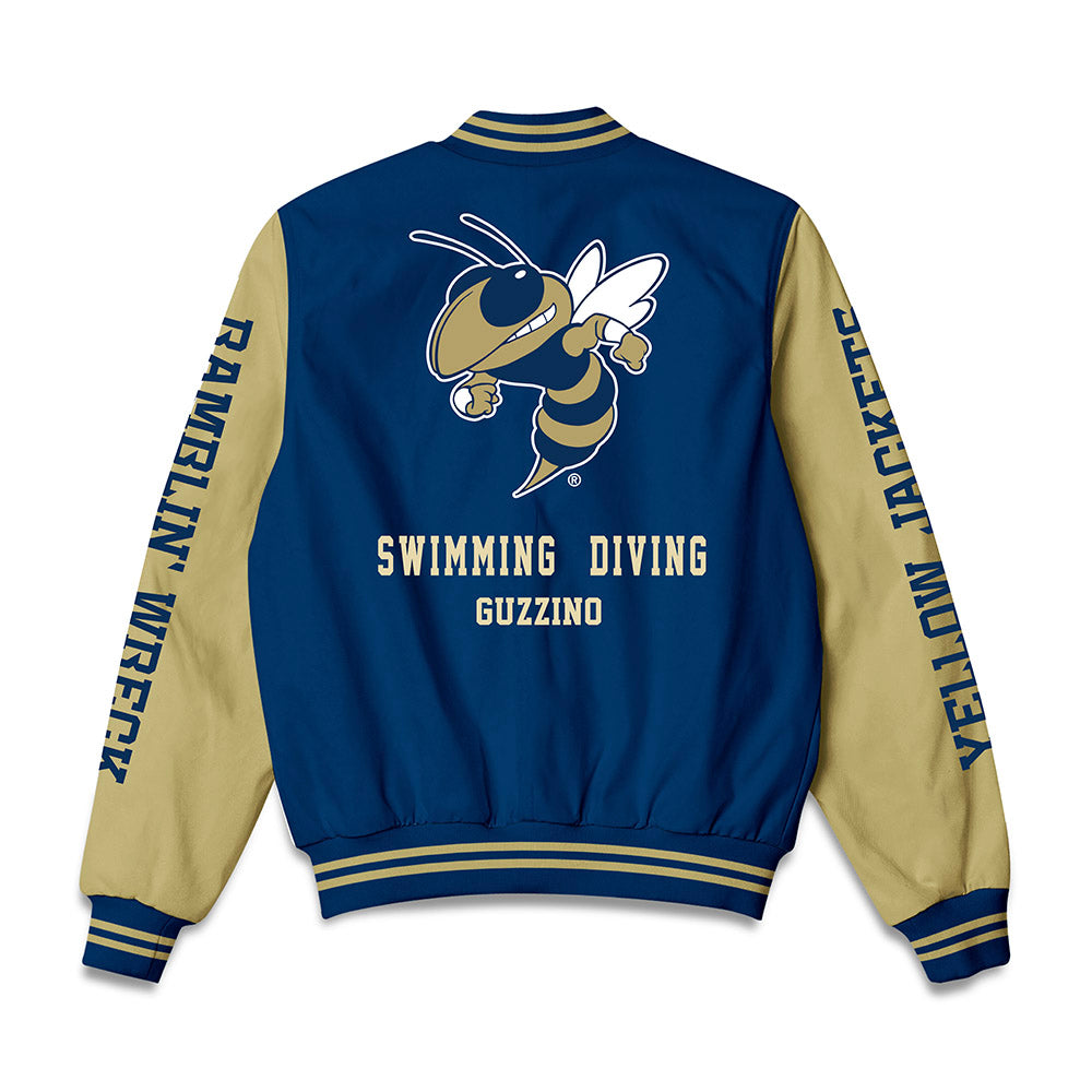 Georgia Tech - NCAA Women's Swimming & Diving : MaryGrace Guzzino - Bomber Jacket-1