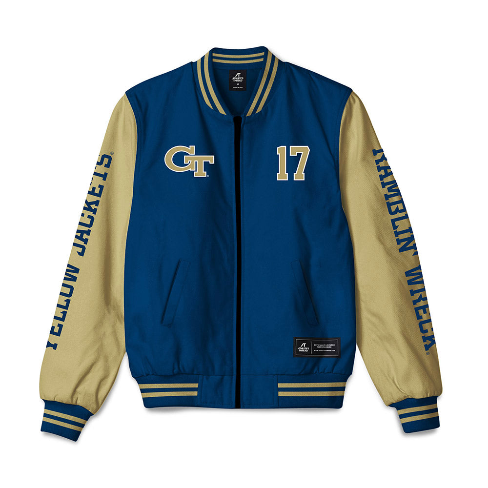 Georgia Tech - NCAA Men's Tennis : Rohan Sachdev - Bomber Jacket-0