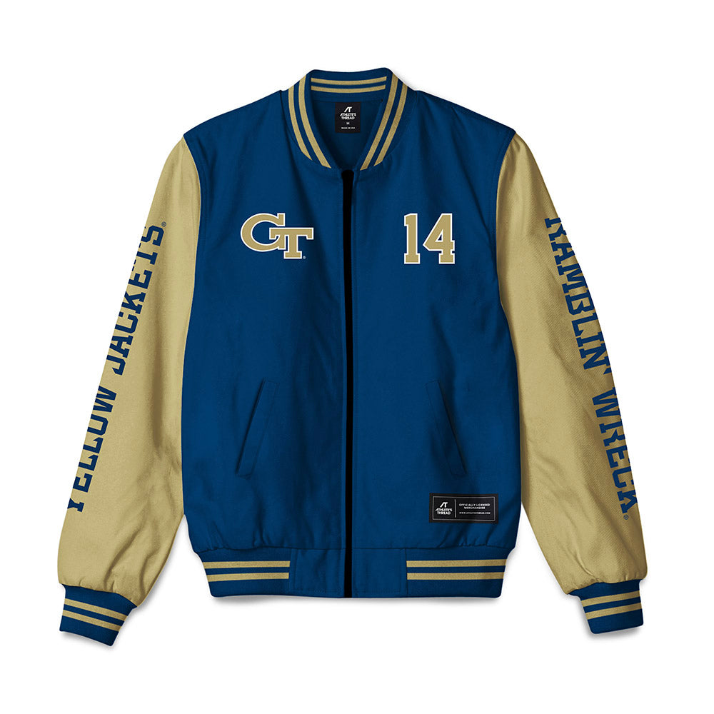 Georgia Tech - NCAA Football : Jyron Gilmore - Bomber Jacket-0