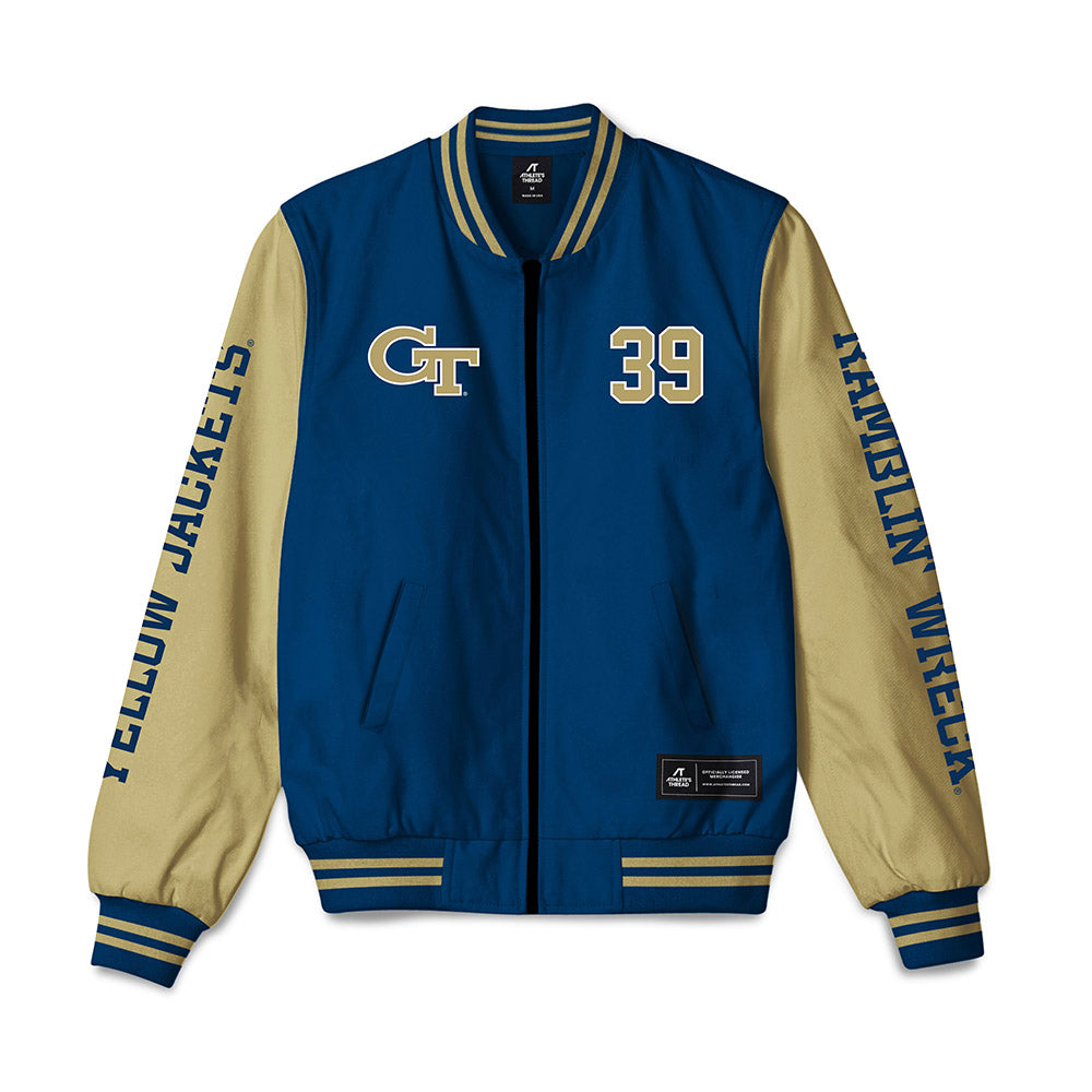 Georgia Tech - NCAA Football : Will Kiker - Bomber Jacket-0