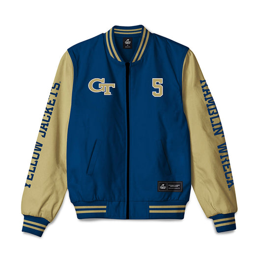 Georgia Tech - NCAA Football : Clayton Powell-Lee - Bomber Jacket