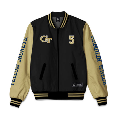 Georgia Tech - NCAA Football : Clayton Powell-Lee - Bomber Jacket