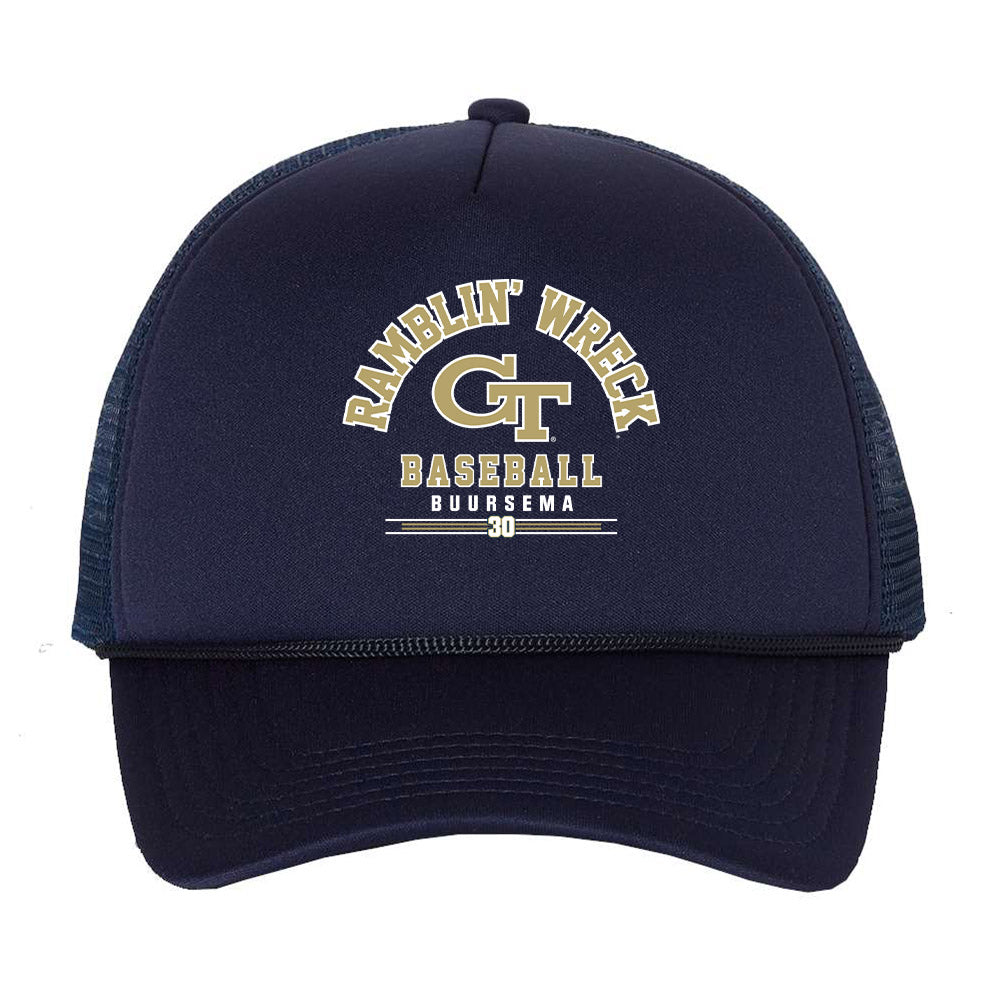 Georgia Tech - NCAA Baseball : Porter Buursema - Trucker Hat-0