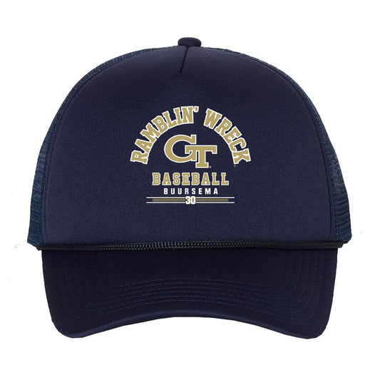 Georgia Tech - NCAA Baseball : Porter Buursema - Trucker Hat-0