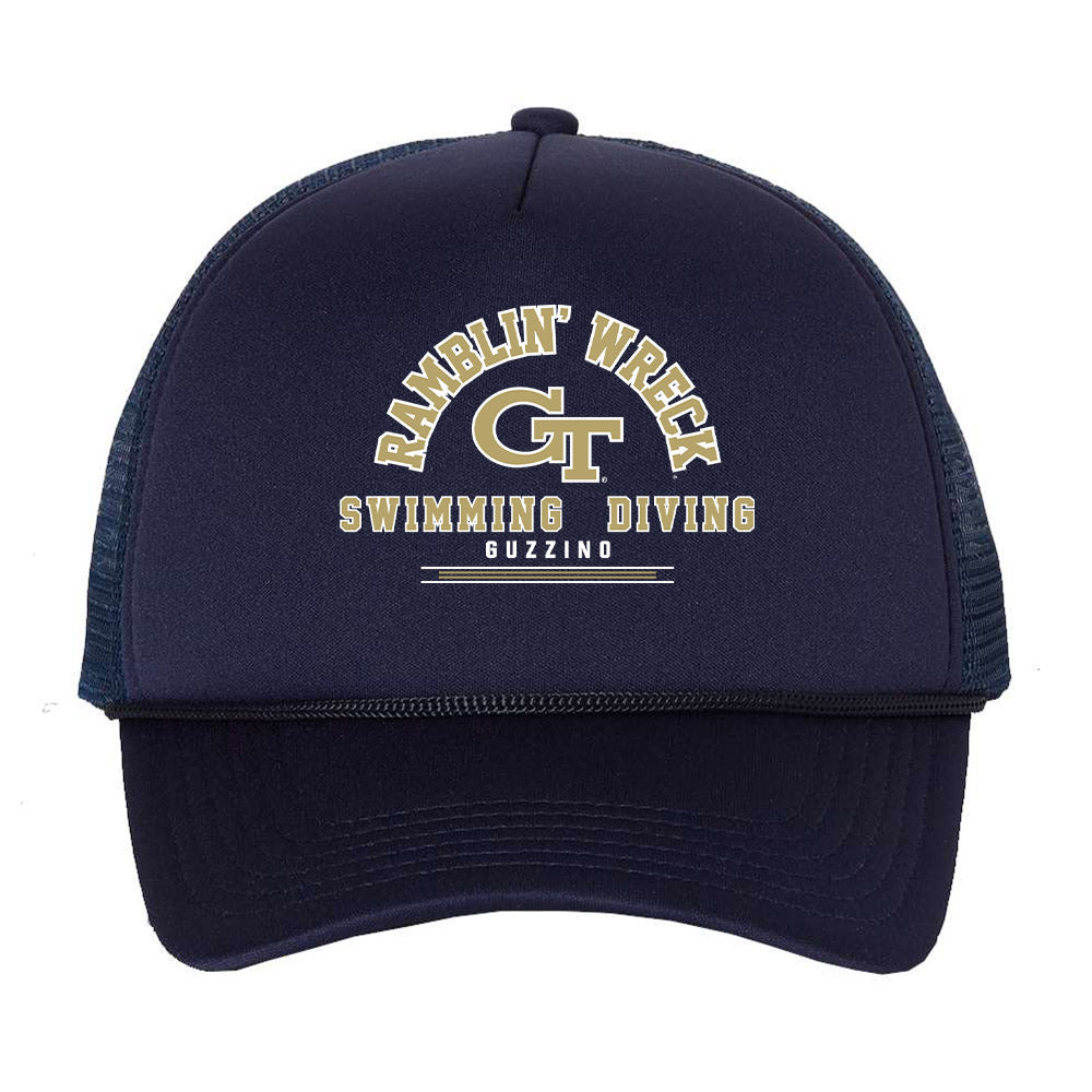Georgia Tech - NCAA Women's Swimming & Diving : MaryGrace Guzzino - Trucker Hat-0