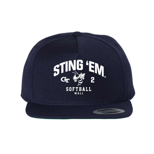 Georgia Tech - NCAA Softball : Raegan Wall - Snapback Hat-0