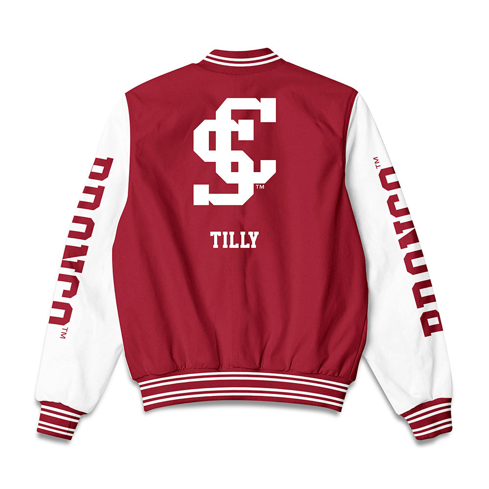 SCU - NCAA Men's Basketball : Christoph Tilly - Bomber Jacket