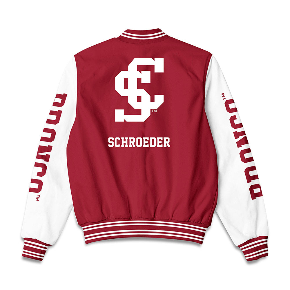 SCU - NCAA Softball : Ellison Schroeder - Bomber Jacket-1