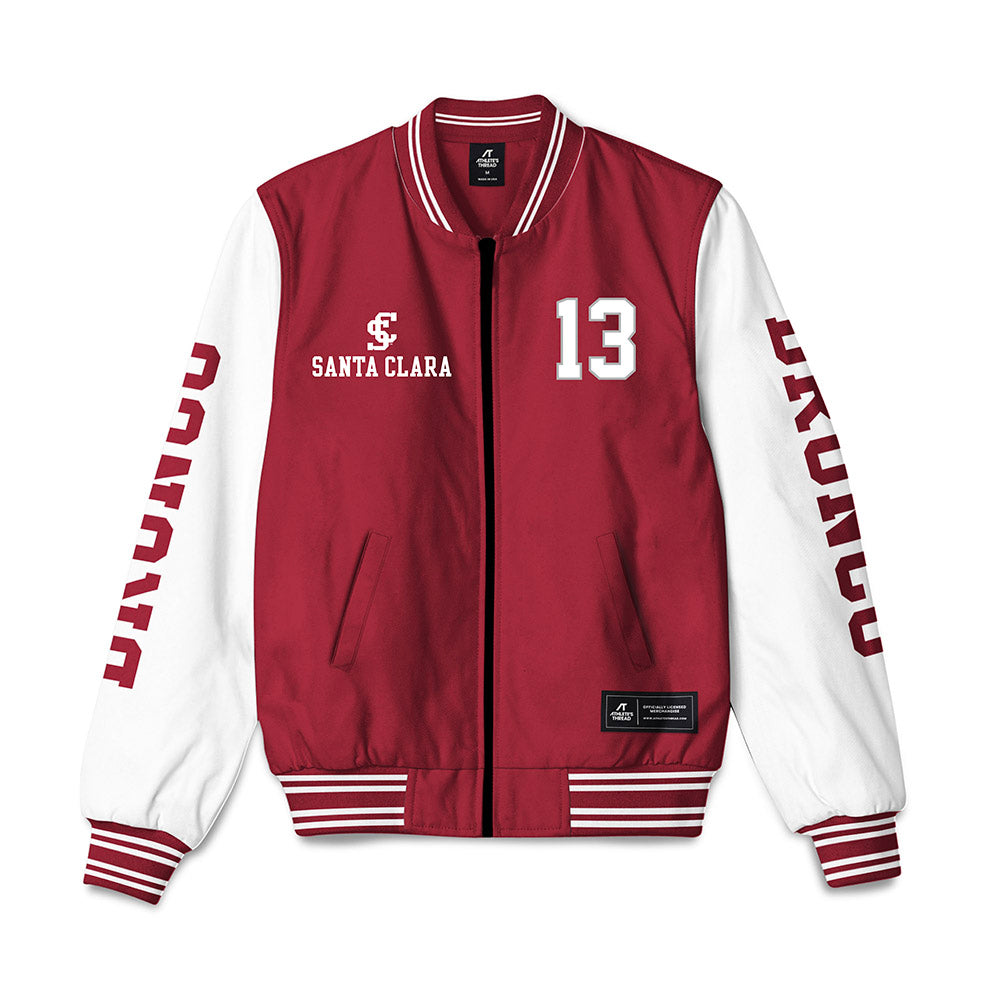 SCU - NCAA Men's Basketball : Christoph Tilly - Bomber Jacket