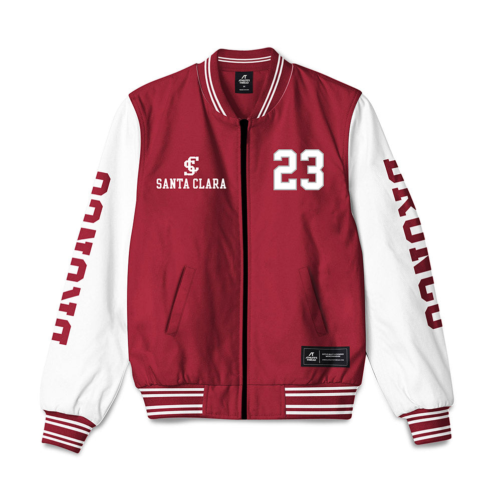 SCU - NCAA Men's Water Polo : Charlie Engs - Bomber Jacket-0